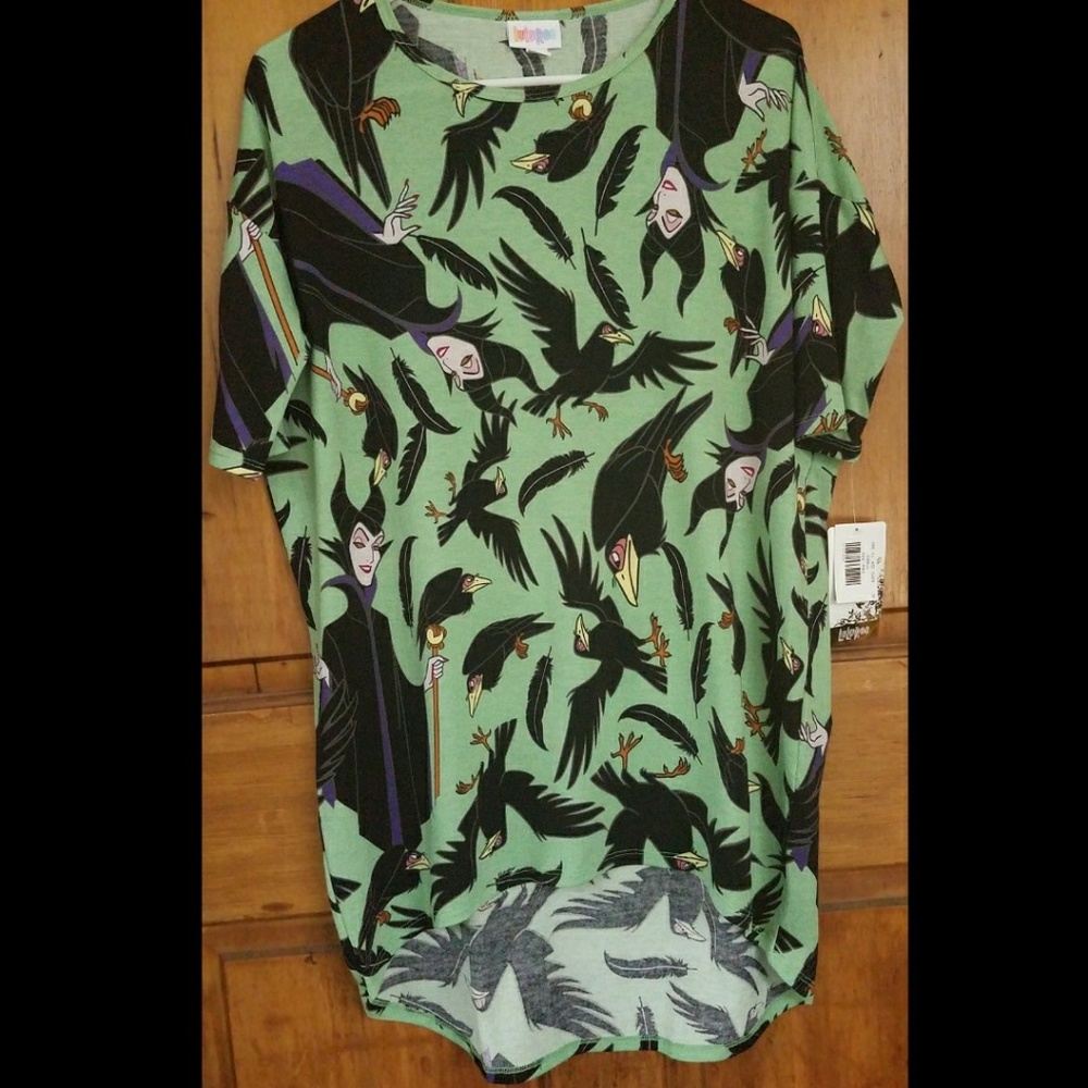 NeW! LuLaRoe Disney Malifecent Irma XXS